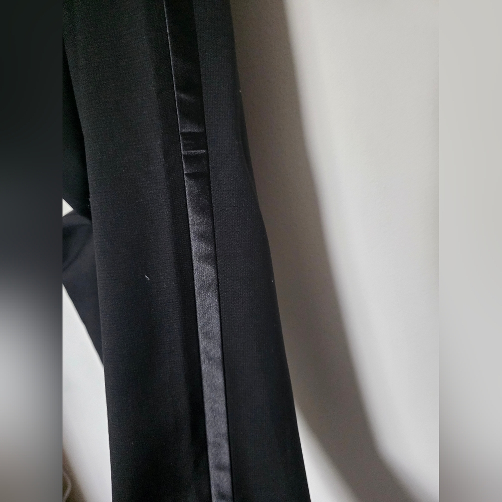Kenneth Cole Reaction Ready Flex Slim-Fit‎ stretch black tuxedo Pants Size 31 W - Picture 6 of 6